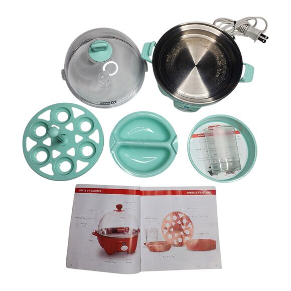 Dash Rapid Egg Cooker Make 6 Eggs Any Style One Touch Cooking 360 Watts - Picture 7 of 8